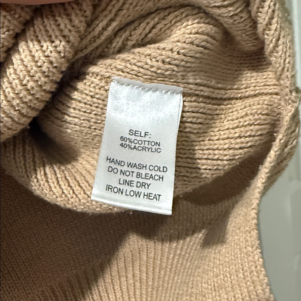 Vici Tan Women's Poncho Sweater - Picture 3 of 4